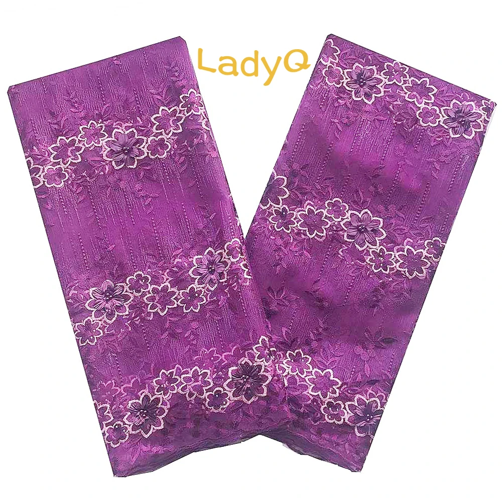 

Nigerian Lace Material Purple Applique 3D African Lace Fabric 2019 High Quality Lace Multicolor African Cord Lace Fabrics 2019