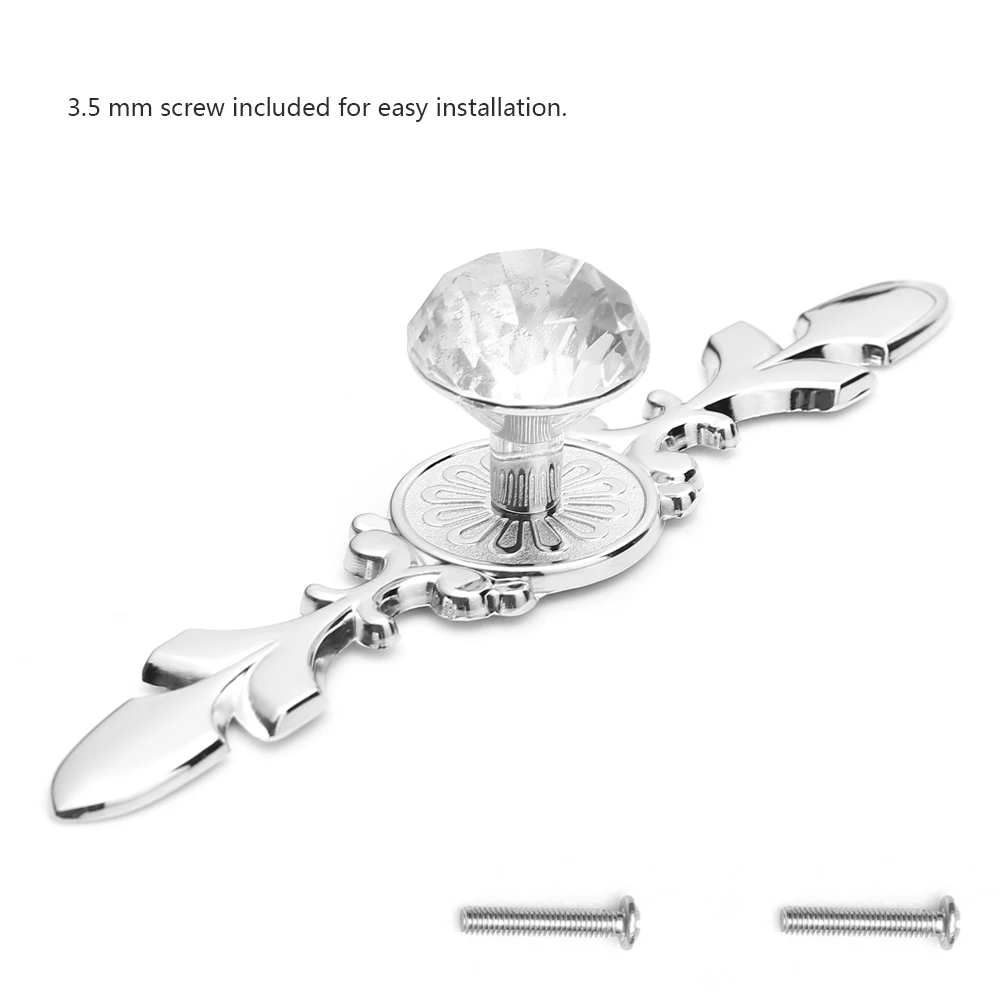 Ручки с кристаллами алмазов ручки для шкафа из хрустального стекла ручка