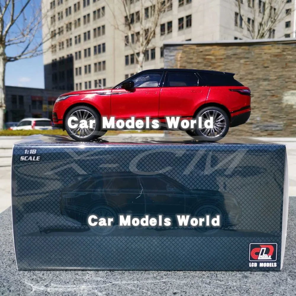 Литая модель автомобиля для LCD Velar 1:18 (красный/черный) + небольшой подарок! |