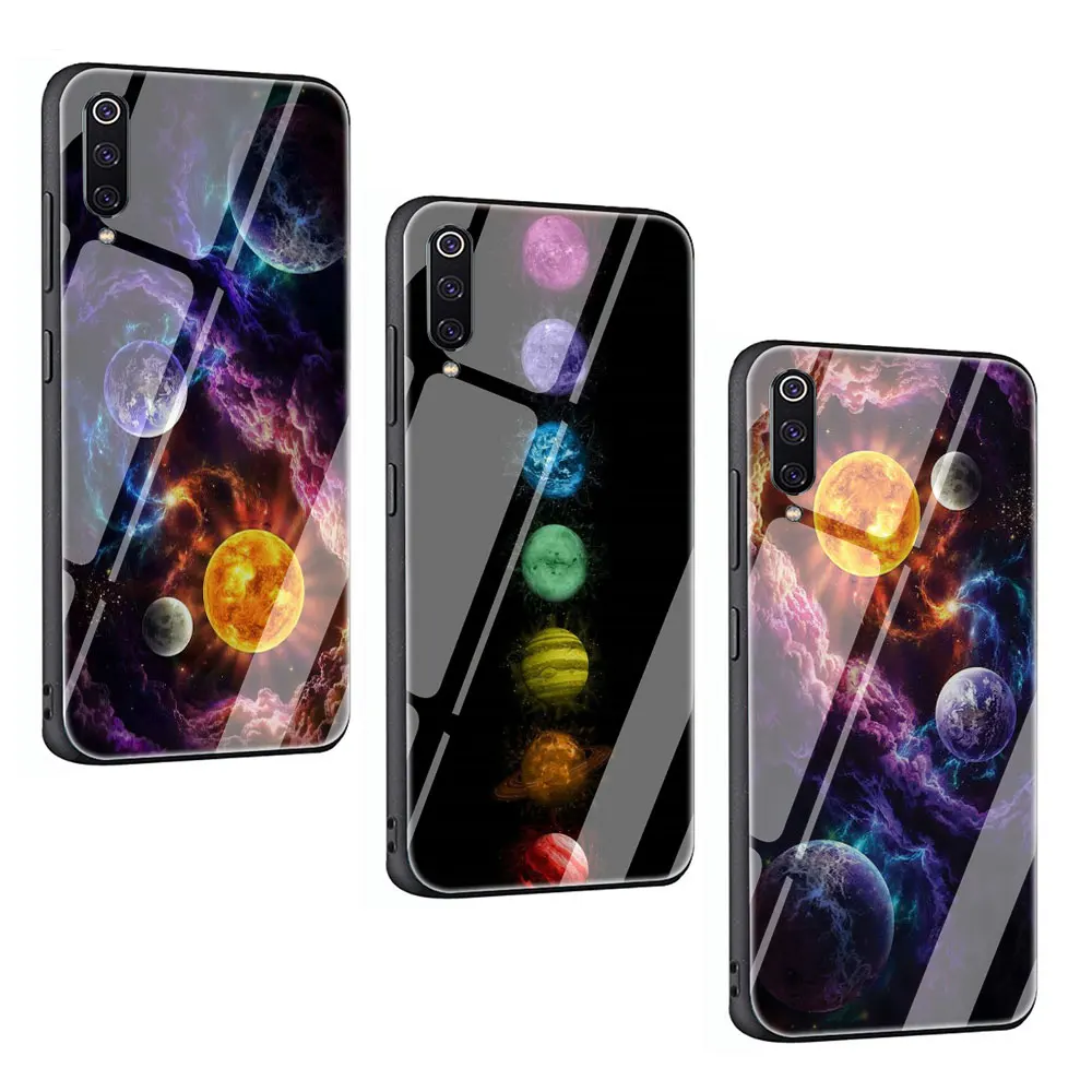 Глянцевый чехол из закаленного стекла для Xiaomi 8 Lite A1 A2 9 Redmi Note 5 6 7 Pro 6A 4X F1