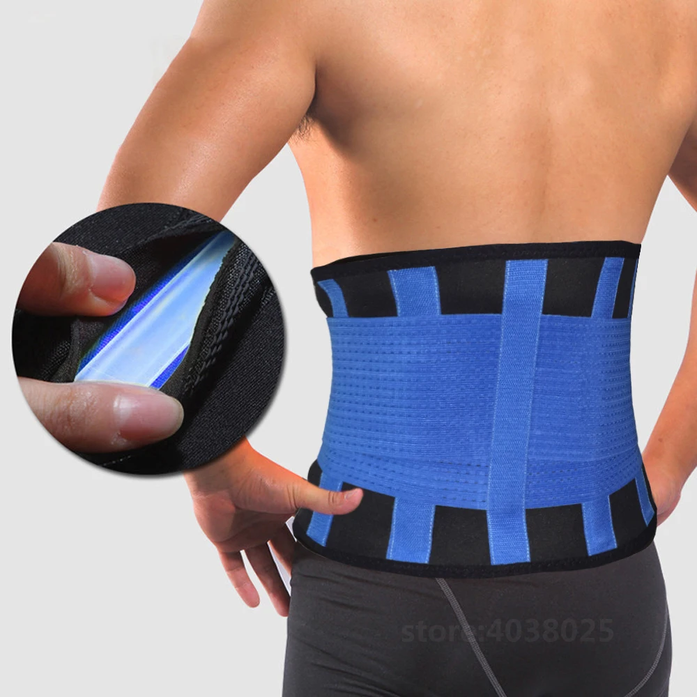 

Neoprene Sports Fitness Compression Waist Belt Fully Adjustable Vented And Breathable Elastic Side Panels Lumbar Support Belt