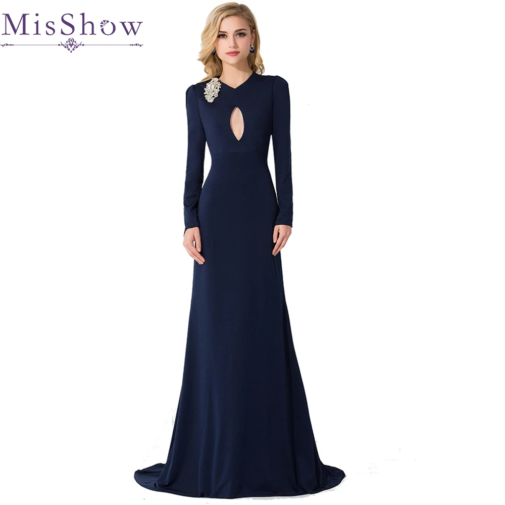 Длинное атласное платье для матери невесты длинное свадебное с длинным рукавом