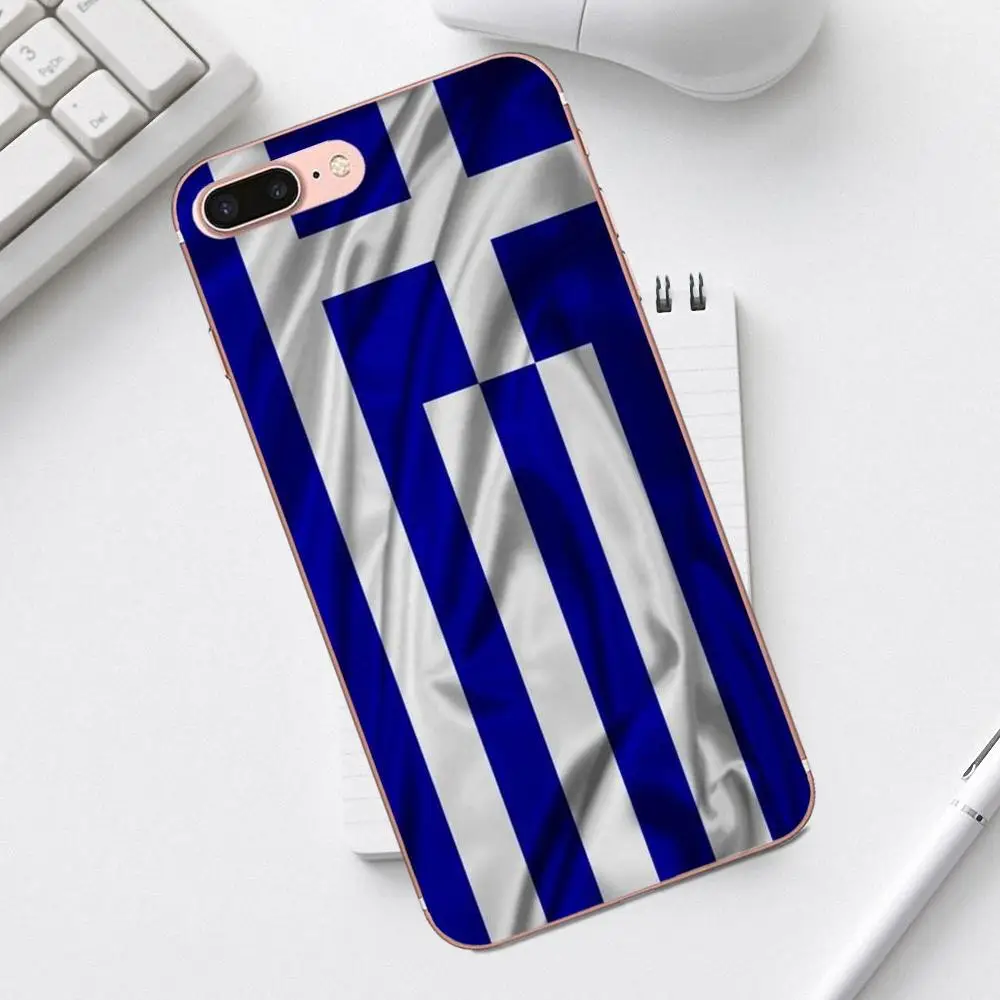 TPU Phone Case For iPhone 4 4S 5 5C SE 6 6S 7 8 Plus X XS Max XR Galaxy A3 A5 J1 J3 J5 J7 2017 Greece Flag Other Country Flags | Мобильные