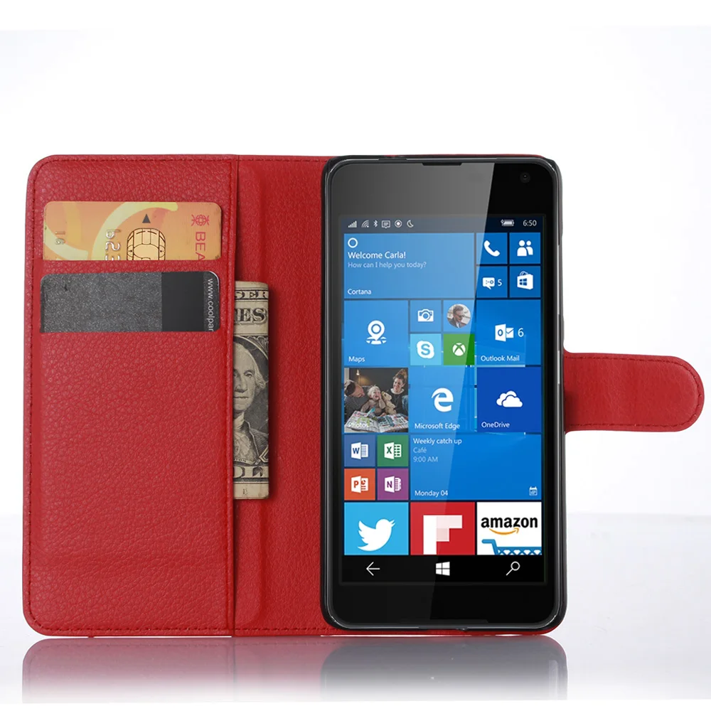 Роскошный кожаный флип чехол для Nokia Microsoft Lumia 650 Dual SIM RM 1152 5 &quot задняя крышка
