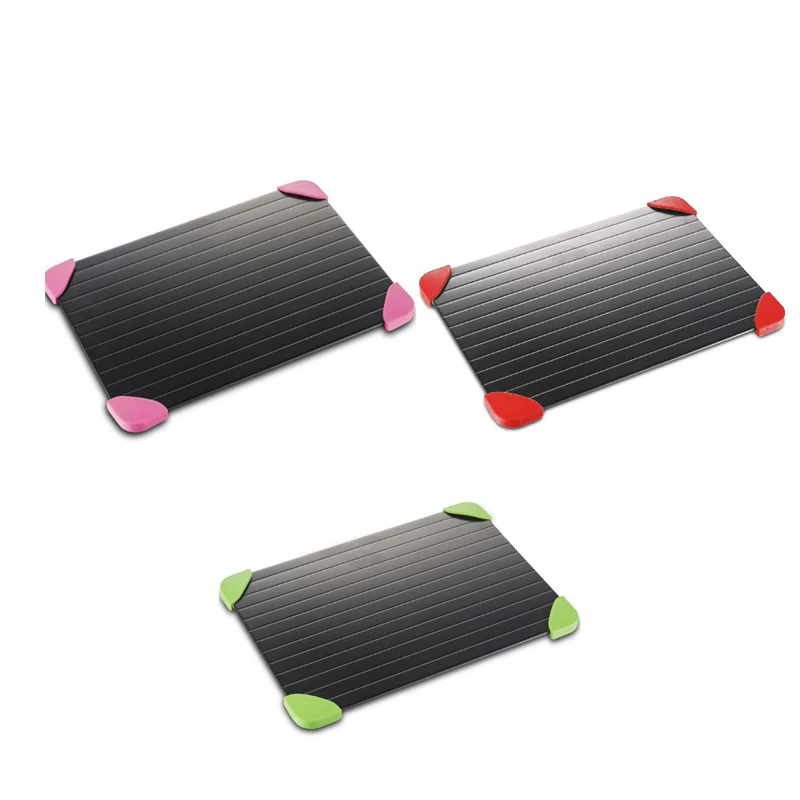 Rectangle Silicone Feet Magic Fast Unfreezing Of Food Thawing Tray Meat Rib Defrosting Board Defrost In Minutes Aluminum | Дом и сад