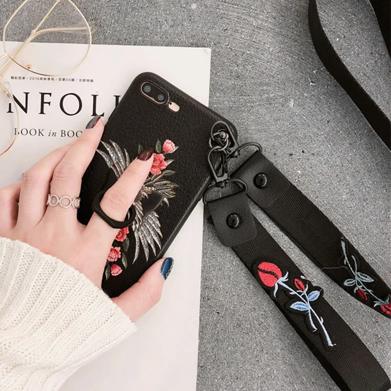 Роскошный чехол подставка в стиле ретро с изображением фламинго для iPhone 12 11 ProMAX 6