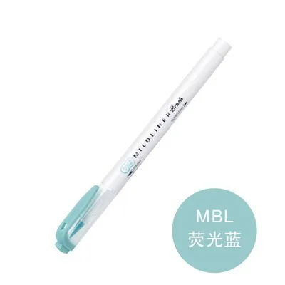 WFT8 MBL 1 шт. японская Зебра mildliner цвет WFT8 Кисть ручка креативное моделирование двуглавый маркер ручка пуля школьные принадлежности кавайи - Цвет: WFT8 MBL