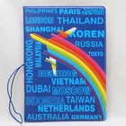 Защитная обложка для паспорта на английский самолёт путешествие по всему миру