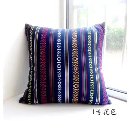 Southeast Asian style stripes pattern pillowcase cushion cover for backrest retro pillow home decor | Дом и сад