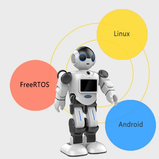 Детский партнер сопровождающий человекоидного программируемого робота робот