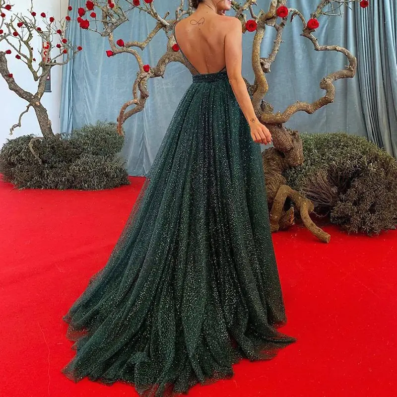 Сексуальное вечернее платье длинное лето 2019 женское Клубное с косой горловиной и