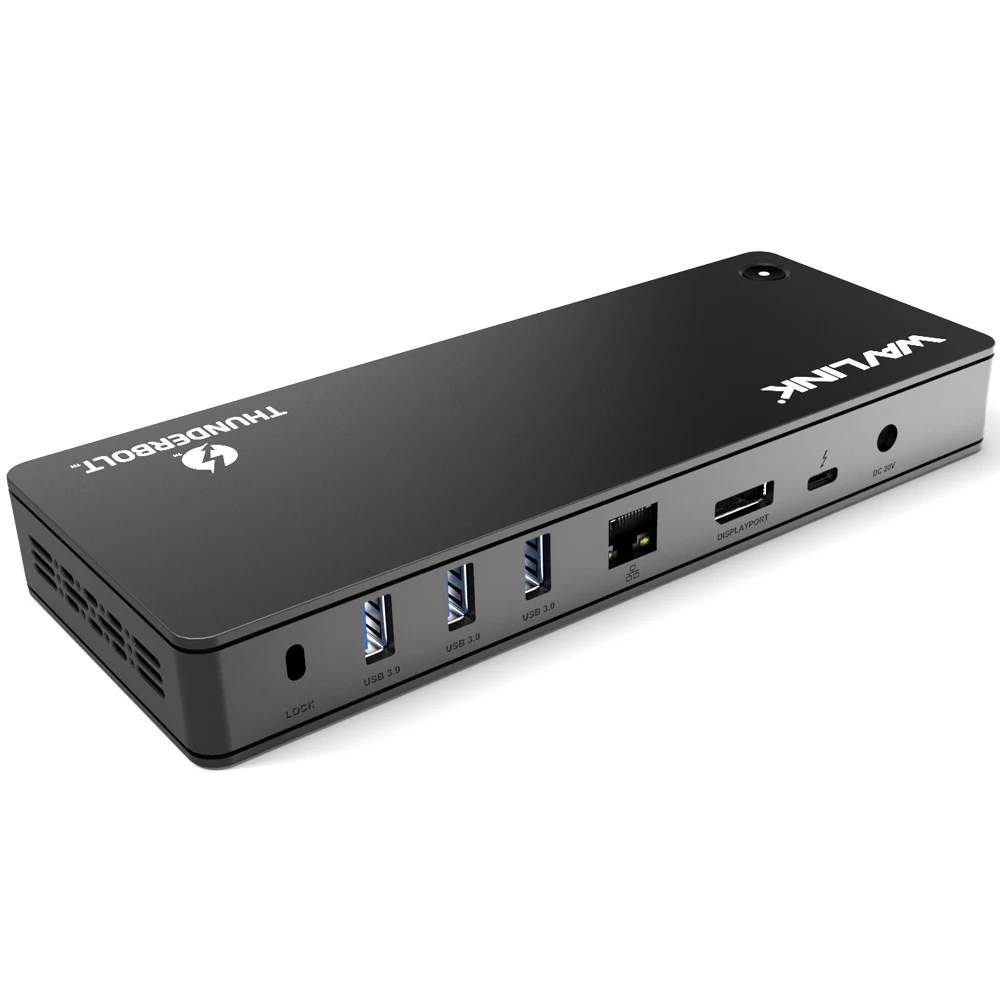 Wavlink Thunderbolt 3 док-станция 4 k@ 60Hz DisplayPort USB 3,0 85W для зарядки Gigabit Ethernet для MacBook pro сертифицировано Intel