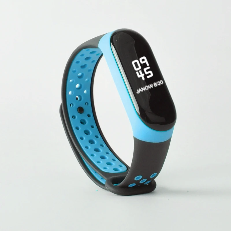 Ремешок спортивный для Xiaomi Mi Band 3 силиконовый браслет смарт часов mi band