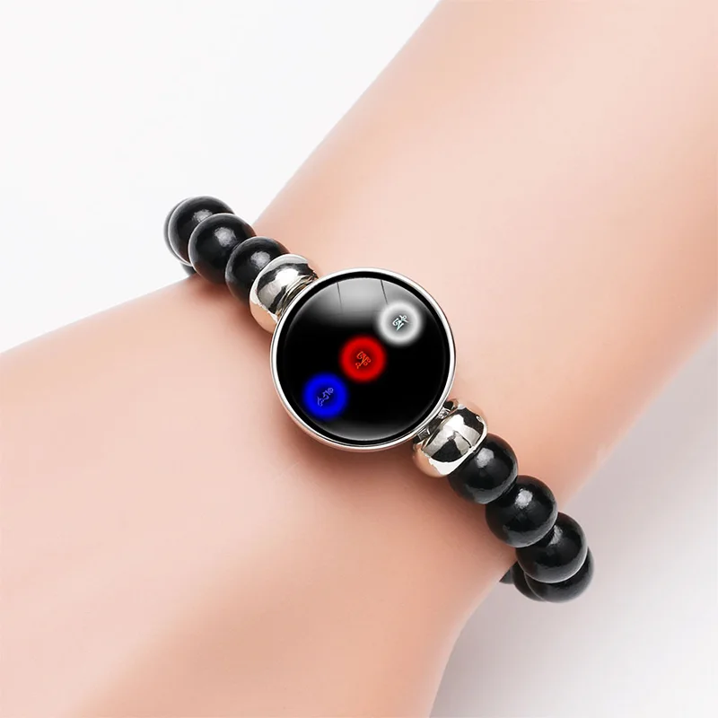 10 шт./лот буддизм Йога мантра Ом значок ОМ амулет браслет бусы Dome браслеты с