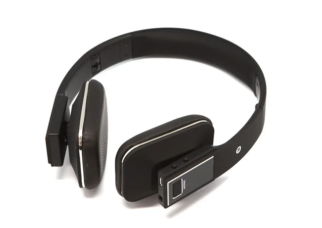 Беспроводные Bluetooth наушники складные над ухом Стерео Bluetooth Наушники Встроенный микрофон для Iphone samsung LG смартфон - Цвет: Черный