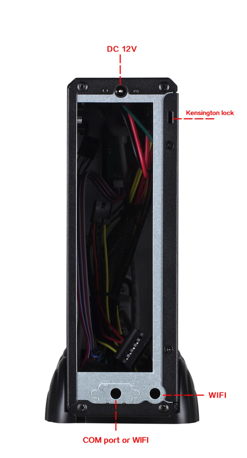 REALAN mini itx Настольный htpc компьютерный чехол E-C3 без источника питания SGCC 0,8 мм черный серебристый