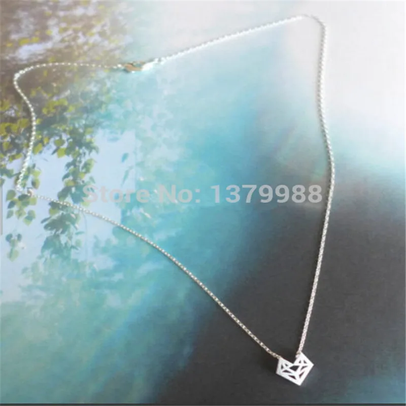 Ожерелье из нержавеющей стали с изображением оригами лисы в виде ювелирные