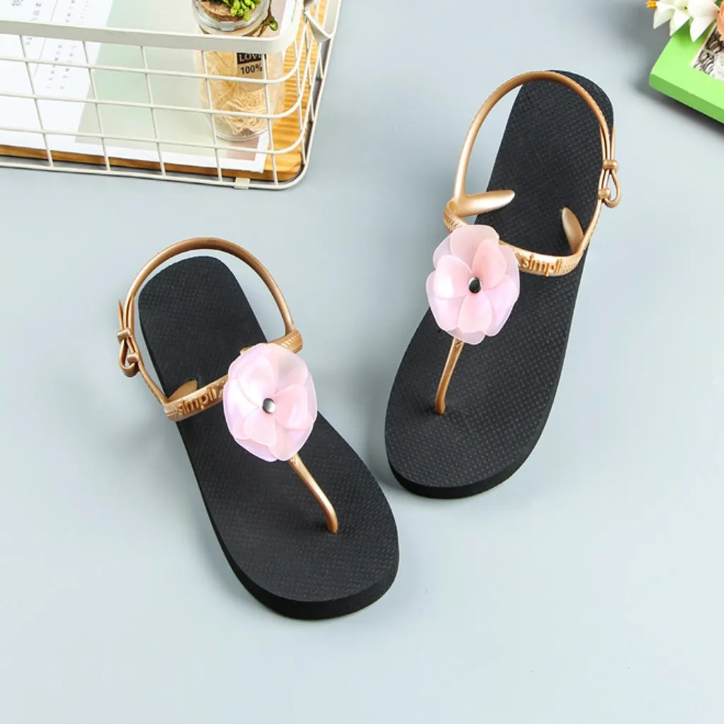 Женская обувь/бум летнего сезона сандалии с цветочным узором Повседневное обувь