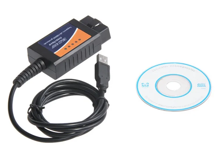 Новый ELM327 USB V2.1 OBD2 автомобильный диагностический сканер ELM 327 в 2 1 OBD OBDII Интерфейс с