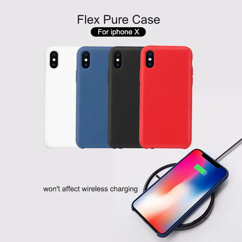 Nillkin бампер чехол s для iPhone X Простой чехол для телефона ТПУ силиконовый чехол Защитный чехол мягкий чехол для телефона чехол