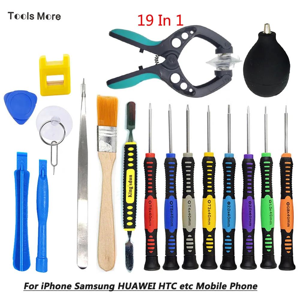 Five-star 0,8 1,2 Phillips 1,2 1,5 2,0 шлицевая 2,0 Torx T3 T4 T5 T6 Y2.0 Прецизионная отвертка для iPhone, телефонов, ПК, инструмент для ремонта - Цвет: 308Kit-19Pcs