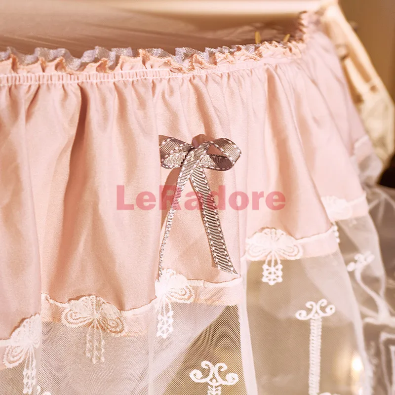 Дворцовая полиэфирная кровать с противомоскитной сеткой двухслойная москитная