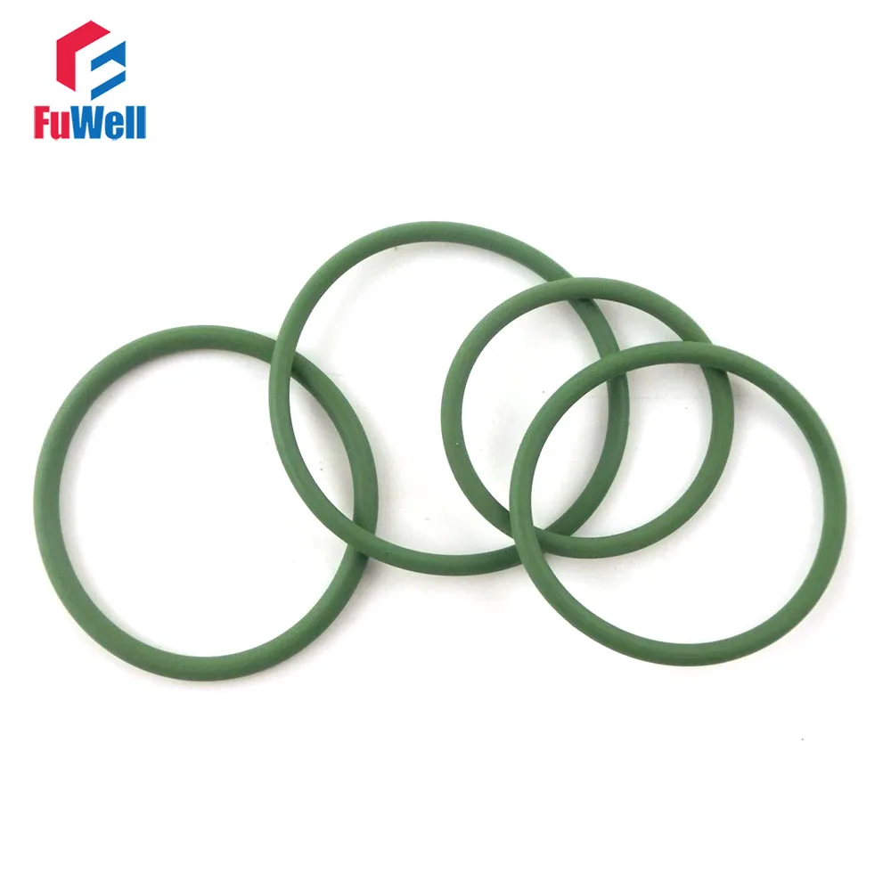 10 шт. уплотнительные кольца из фторусовой резины толщина 1 9 мм зеленые FKM