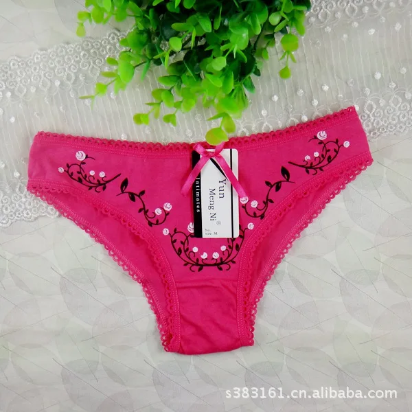 rose red Топ продаж, женское нижнее белье, стринги, трусики, трусики, настоящее цветочное повседневное нижнее белье, женские трусы - Цвет: rose red