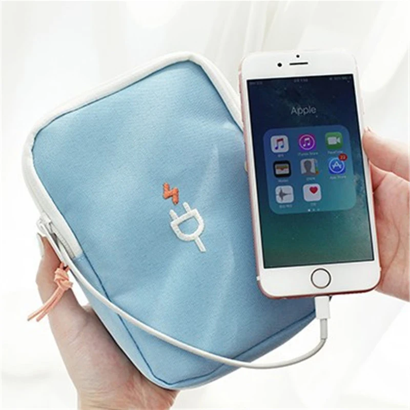 Newest Portable Digital Device Organizer Travel Storage Bag For iPhone Mobile Phone USB Cable Earphone Charger Box UIE193 | Дом и сад