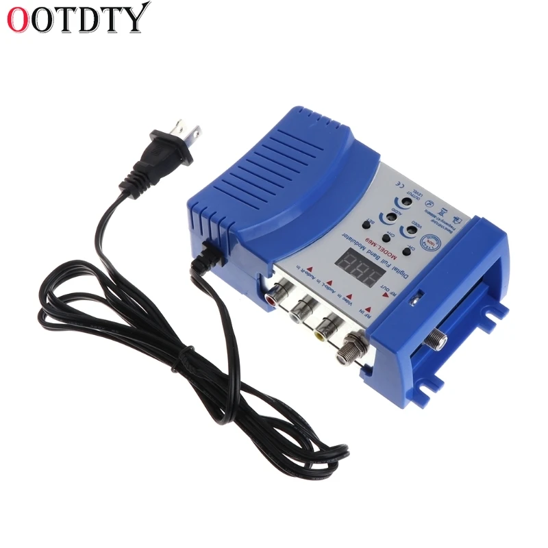 OOTDTY Высокая производительность Авто RF модулятор компактный RF модулятор Аудио Видео ТВ конвертер RHF UHF Усилитель сигнала AC230V