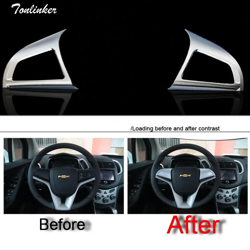 Tonlinker 2 шт. DIY автостайлинг Новый ABS Матовый модификация рулевого колеса Блестки