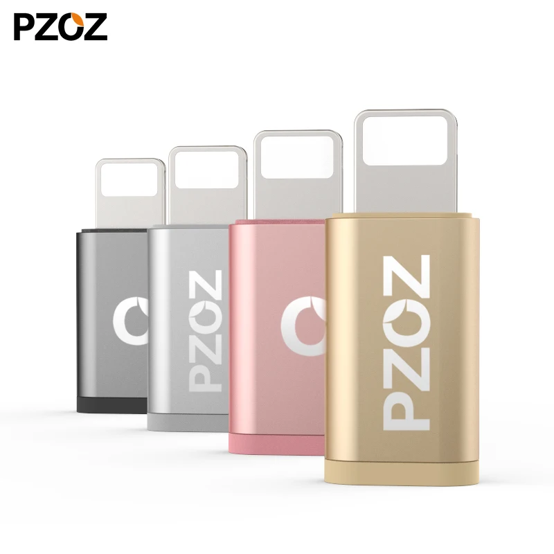 PZOZ Micro USB гнездовой разъем для iphone 8 Pin мужской адаптер синхронизации и зарядки Iphone