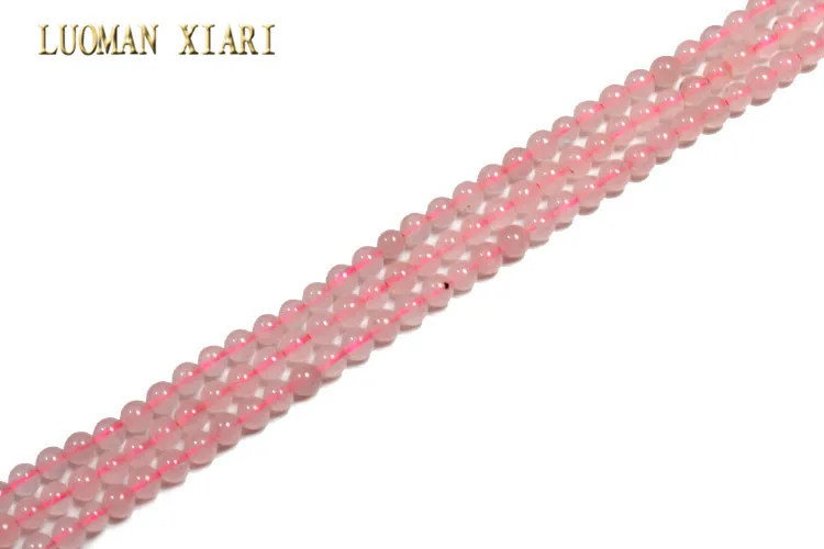 Rose Quartz Натуральных 3 мм каменных бусин розы кварца кристалл тигровые глаза Агаты для самостоятельного изготовления ювелирных изделий браслет материал Strand 15'' - Цвет: Rose Quartz