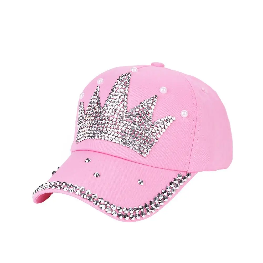 Женская Корона искусственный жемчуг стразы Бейсболка Snapback уличная шляпа от