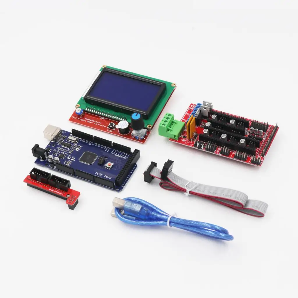Стартовый набор 3D-принтера включающий МЕГА 2560 R3 контроллер RAMPS 1 4 ЖК-12864 для Arduino |