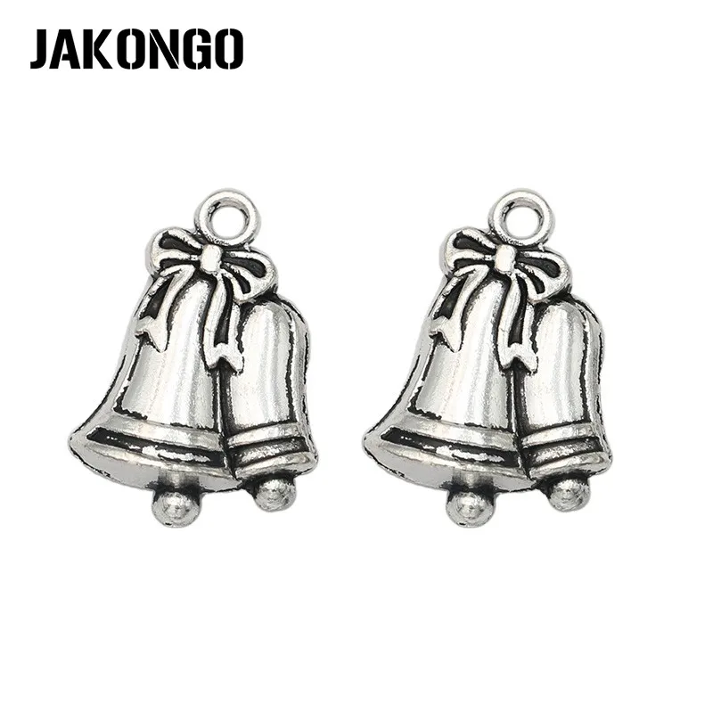 Посеребренные подвески в античном стиле с рождественскими колокольчиками для