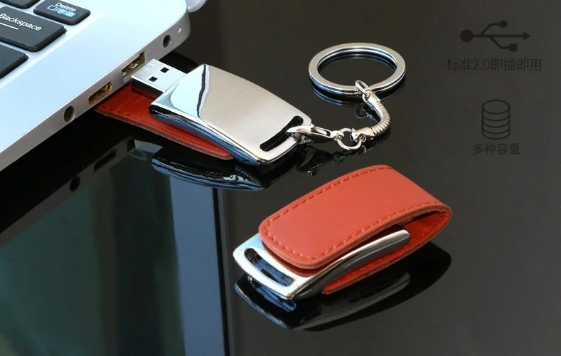100% настоящий 8 ГБ 16 32 64 Гб 128 кожаный USB флеш накопитель с печатью логотипа для