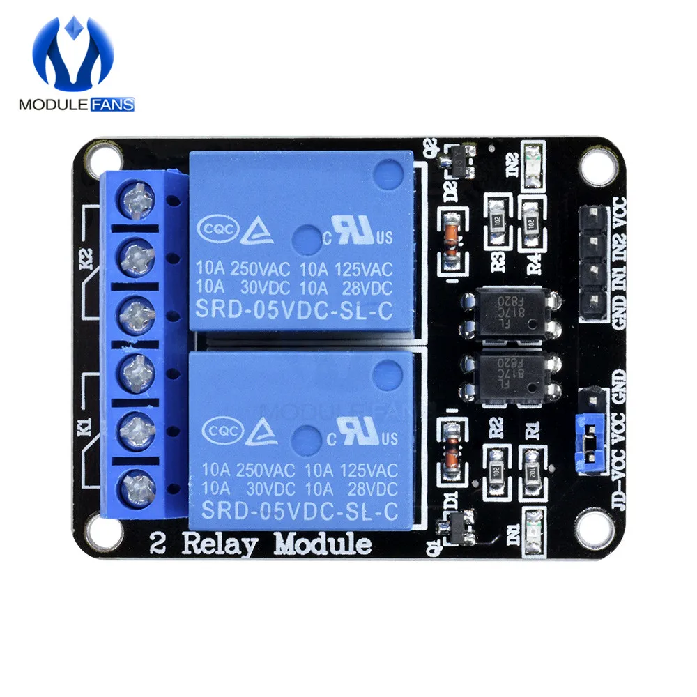 2 канальный релейный модуль 1 шт. 5 В экран для Arduino ARM PIC AVR DSP Electronic в 10 А модуль|shield for