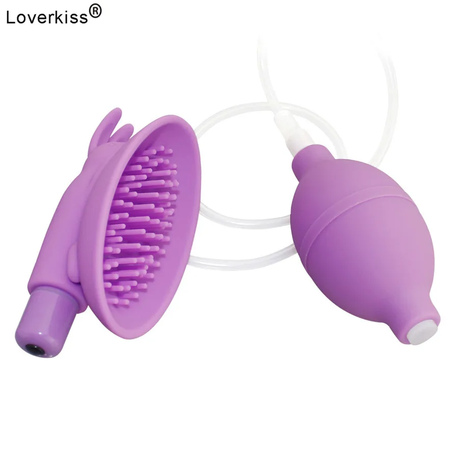 Силиконовый насос для вагины Loverkiss вакуумная палочка орального клитора