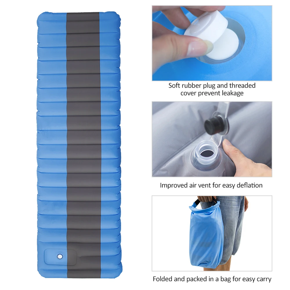 Надувной коврик для кемпинга воздушный сна со встроенным насосом ног надувной