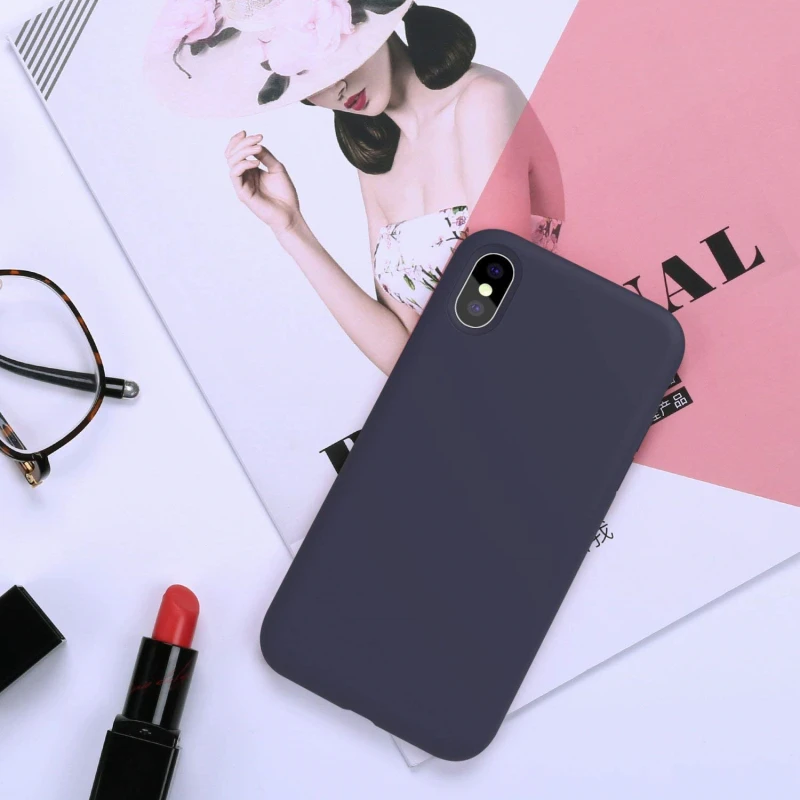 Микрофибра силикон защитный чехол для iPhone 7 6 6S 8 плюс роскошный стильный цвет iphone7