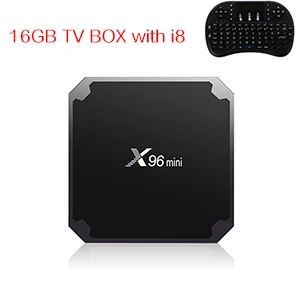 Xinways X96 мини ТВ BOX Android OS 7,1 Смарт ТВ контейнер под элемент питания 2 Гб оперативной памяти, 16 Гб встроенной памяти, процессор Amlogic S905W 4 ядра 2,4 ГГц Wi-Fi IPTV Set-top Box 1 ГБ 8 ГБ - Цвет: 16GB WITH I8