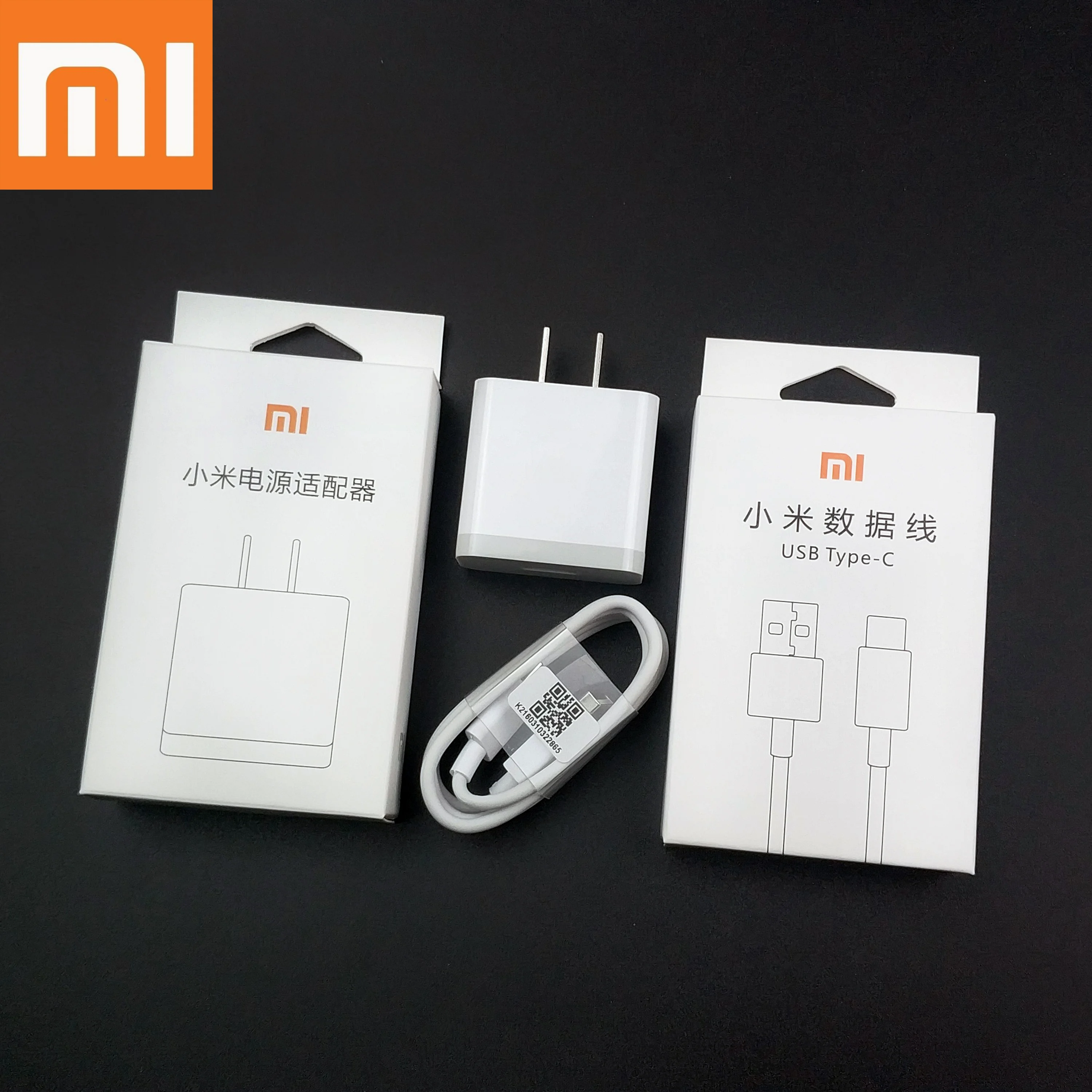 Оригинальное быстрое зарядное устройство Xiaomi QC3.0 настенное дорожное Usb type C 12 в 1 5