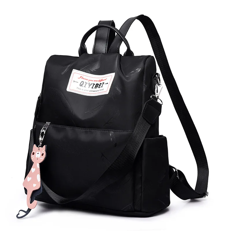 Multifunctional Anti-theft Women's Backpack Printed Nylon Fashion leisure back pack for girls teenage Female Rucksack | Багаж и сумки