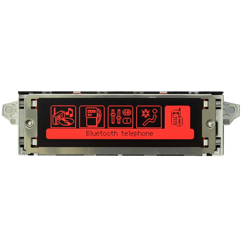 Автомобильный монитор с красным экраном поддерживает USB и Bluetooth дисплей красный 12
