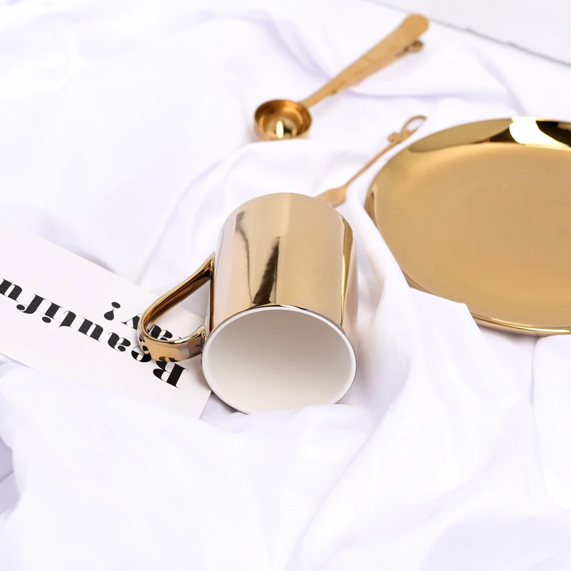 Керамическая кружка для кофе с покрытием завтрака чашка молока цветок чая