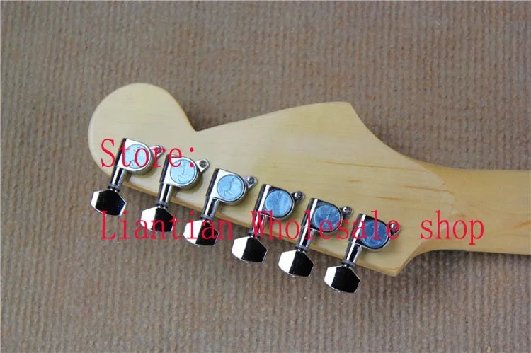 Гриф клена головка грифа тремоло Floyd Rose st левша электрогитара белая отделка-G