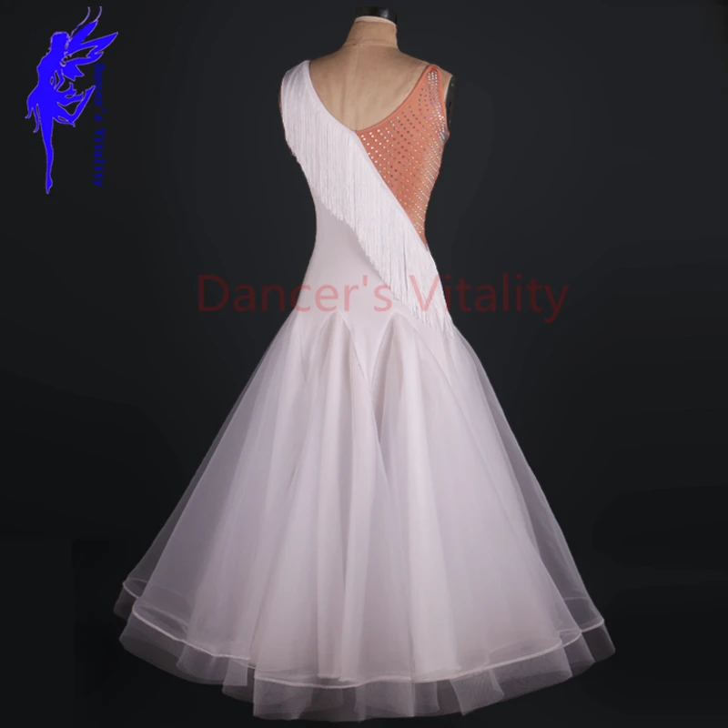 Костюм для бальных танцев сексуальные ожерелья senior stones с кисточками без рукавов