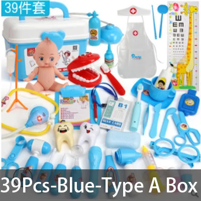 Type J Новинка, 15 типов, 1 комплект, ролевые игры, игрушки доктора, Детские ролевые игры, Классическая Игрушка для моделирования, больница, пластиковый портативный чемодан, D28 - Цвет: Type J