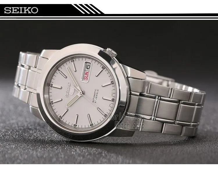 Seiko часы мужские 5 автоматические часы Топ бренд Роскошные спортивные мужские часы набор водонепроницаемые механические Военные часы relogio masculinoSNK